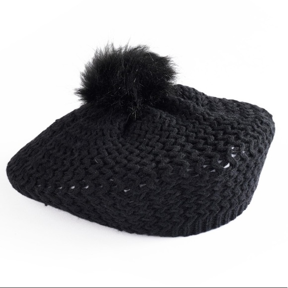 Apt. 9 Accessories - NWT Faux Fur Pom Beret